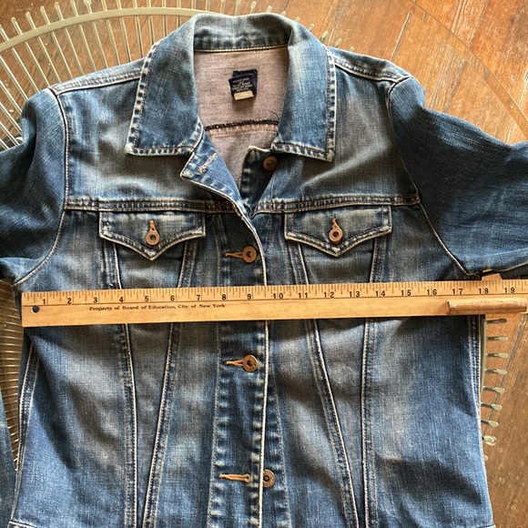 Gap 90s Y2K perfectly broken in denim trucker jacket size M - Picture 11 of 13